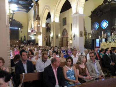 Procesión mañanera del Santo Patron San Gregorio de Osset de la localidad de Alcalá del Río