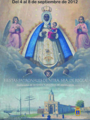 Una litografía de la Virgen de Regla de Cuba anuncia las fiestas patronales al cumplirse 325 de la fundación del municipio habanero(Chipiona)