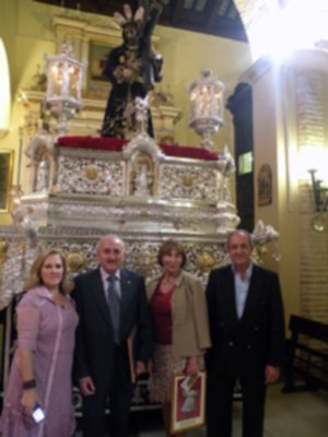 Provincia.El Profesor e Historiador D. Manuel Morales Morales, pronuncio una disertación, sobre el canto de la Sentencia de Pilatos en la Hermandad de Jesús Nazareno de Alcalá del Río.