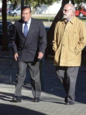 Curro Romero y Michel, despiden a un buen amigo el ganadero Gabriel Rojas