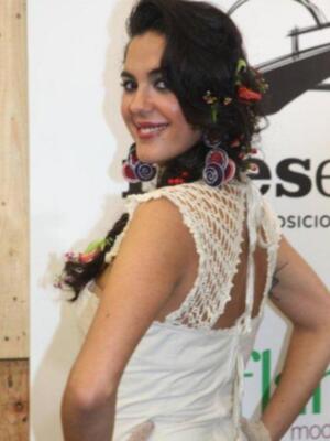 Alba Molina desfilo con trajes de flamenca ecológicos