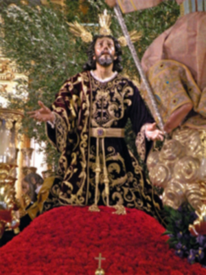 Pasos de Hermandades sevillana, que no procesionaron por lluvia en el Vía-crucis del año de la fe de Sevilla.