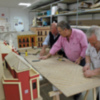 Sevilla.Talleres de maquetación del Belén de la Solidaridad.