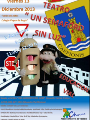 Educación y el Gabinete de Educación Vial estrenan una obra de teatro para los alumnos de 5 a 9 años para enseñarles a circular(Chipiona) 