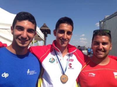 Ramón Lecumberri, campeón del mundo júnior en K-4