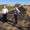 Antonio Peña afirma que con el Camino de La Talona se cierra un importante anillo asfaltado en un área agrícola clave(Chipiona) 
