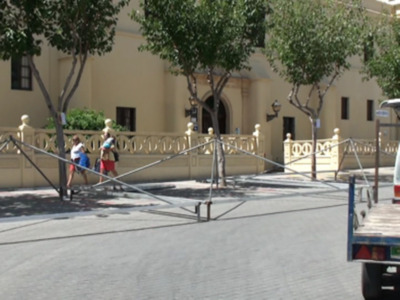 Fiestas suprime la caseta más próxima a la escalinata del Santuario(Chipiona) 