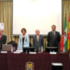 Sevilla. Inaugurada la Exposición Navarra intensa y Homenaje a Julio Caro Baroja y posterior conferencia con la  presencia de la Presidenta de la Comunidad Foral de Navarra, Yolanda Barcina