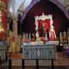 Provincia de Sevilla. Altar de Jesús Nazareno en su anual Quinario en Alcalá del Río.