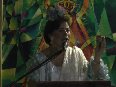 Un recorrido desde su niñez por la tradición de las cruces de mayo centró el pregón de Manuela Guisado ?Lichi? 
