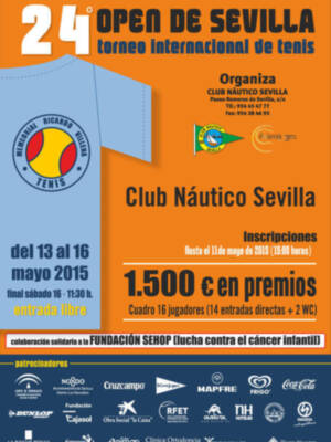 Abierto el plazo de inscripción del Open de Sevilla de tenis-Memorial Ricardo Villena