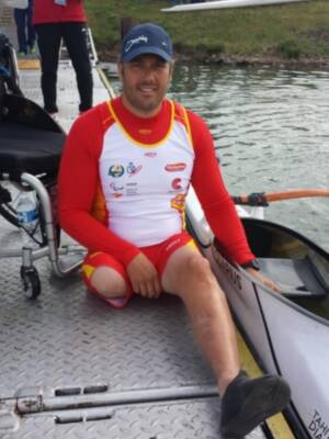 Javier Reja, en la Copa del Mundo de Duisburg