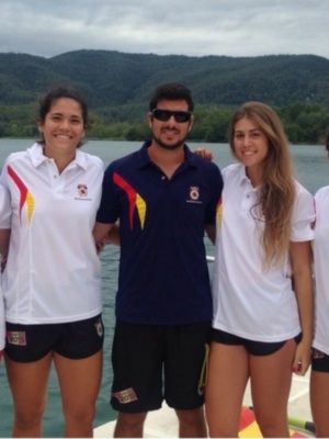 Póquer del Náutico Sevilla con la selección en la Copa de la Juventud de remo