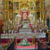 Sevilla.  La divina Pastora de Triana en su altar  de Novena.