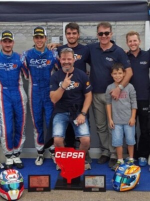 Manu Bejarano, al podio del Campeonato de España de karting