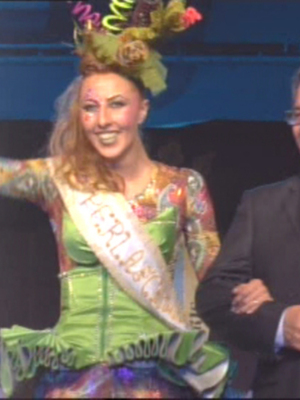 Cristina Bernal Montalbán y Ángela Montalbán Caro Perlas adulta e infantil del  Carnaval de Chipiona 2016