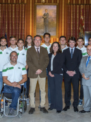 Recepción municipal al Club Náutico Sevilla