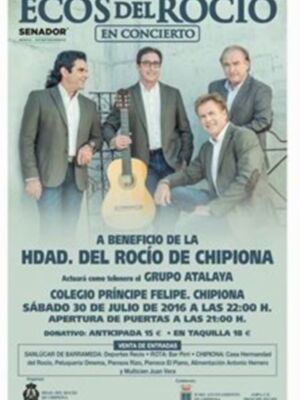 Ecos del Rocío ofrecerá su único concierto este verano en la zona con el nuevo disco como principal atractivo