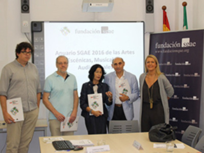 Una completa radiografía del sector cultural en Andalucía, en el ‘Anuario SGAE 2016’ La nueva edición del volumen deja clara la tendencia a la baja