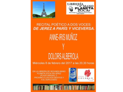 El Martes 7 de Febrero a las 20.30 horas en la Librería Planeta Zocar de Jerez