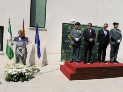 Inauguración de las nuevas instalaciones del acuartelamiento de la Guardia Civil de El Pedroso (Sevilla)