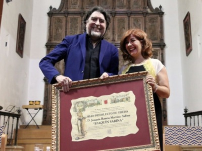 Joaquín Sabina, reconocido con la Medalla de Oro y título de Hijo Predilecto de la ciudad de Úbeda