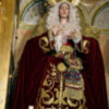 La titular  mariana de la Hermandad de Jesús Nazareno de Alcalá el Río vestida en tiempo estival.