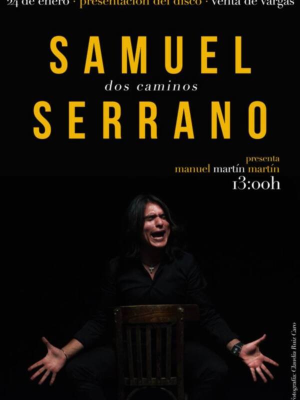 Presentación del disco de Samuel Serrano el 24 de enero a las 13:00h.