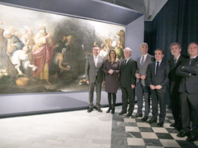 Inaugurada la muestra que exhibe los dos grandes Murillos restaurados por el IAPH del Hospital de La Caridad