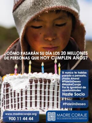La campaña #PideUnDeseo de Madre Coraje busca socios por la igualdad de oportunidades celebrando el cumpleaños de 20 millones de personas