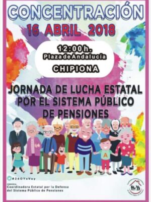 IU apoya la concentración local de pensionistas y jubilados de hoy en defensa del sistema público de pensiones