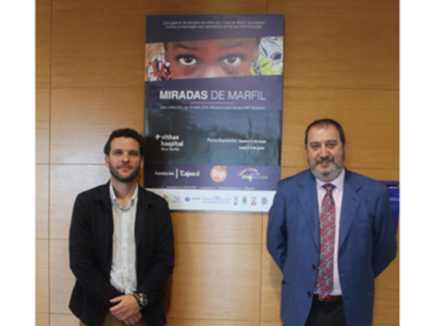 Una exposición de fotografía refleja la realidad de los niños africanos vacunados por médicos sevillanos