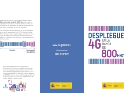 El 31 de mayo finaliza el plazo para solicitar a Llega800 la solución gratuita de los problemas en la TDT por la implantación de la telefonía móvil 4