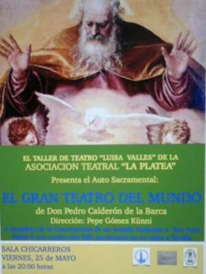 La Asociación Teatral "La Platea" y el Taller de Teatro Luisa Valles presentan "El Gran Teatro del Mundo" de Calderón de la Barca