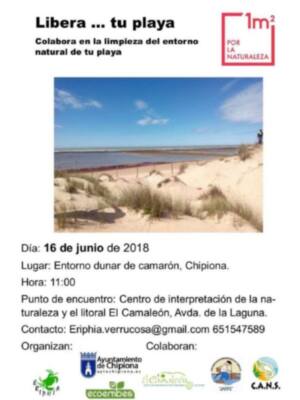 Llamamiento a participar mañana sábado en el proyecto Libera para la limpieza del entorno dunar de Camarón