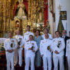 Misa de la Armada en la Capilla de los marineros, ante la Virgen del Carmen.