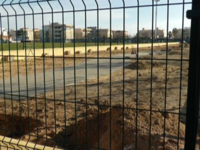 En ejecución la segunda fase de la adecuación del parque público que se crea en La Laguna frente a la antigua Depuradora