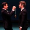 Pablo Heras Casado granadino, recibió la medalla de Andalucía pero no estuvo acompañad ado su mujer Anne Igartiburu.