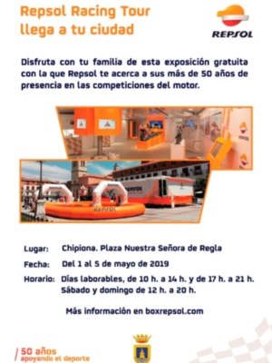 La Delegación de Deportes trae a Chipiona una muestra sobre los cincuenta años de Repsol en los deportes de motor