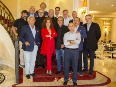 Encuentro de autores socios de la SGAE con la presidenta de la entidad, Pilar Jurado