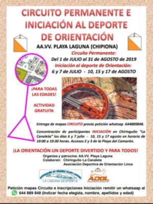 La Asociación de vecinos Playa Laguna apuesta este verano decididamente por el deporte de orientación