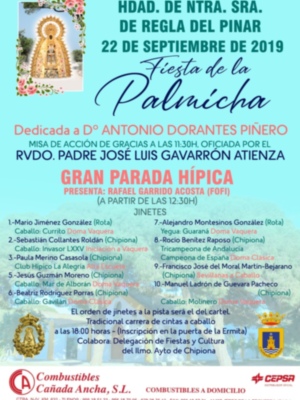 La Hermandad del Pinar dedica este año la Fiesta de la Palmicha a Antonio Dorantes Piñero