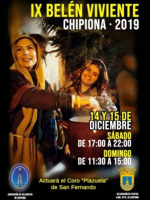 Chipiona vivirá un fin de semana muy navideño gracias al Belén Viviente que organizan Ayuntamiento y asociación de Belenistas