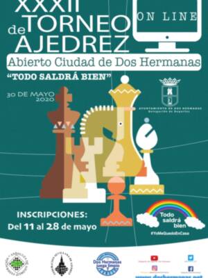 Celebrado el XXXII Torneo internacional de ajedrez Ciudad de Dos Hermanas online 'Todo saldrá bien'