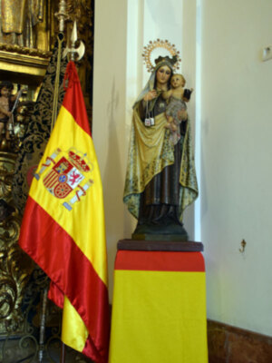 La Comandancia Naval de Sevilla celebró la Misa en Honor a la Virgen del Carmen en la Capilla de los marineros de Triana