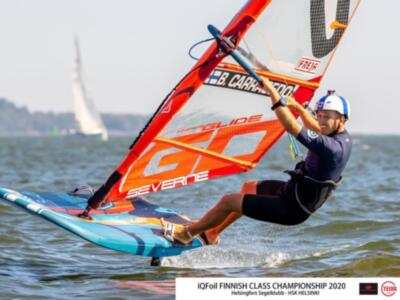 El Club Náutico, podio en el Campeonato de Finlandia de la clase iQFoil