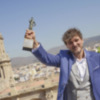 El actor Salva Reina recibe el Premio Talento Andaluz que otorga Canal Sur en el Festival de Málaga
