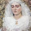 La Virgen de las Angustias de Alcalá del Río se viste de celeste en la festividad de la Inmaculada.