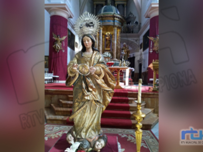 La Virgen de la O de la parroquia de Chipiona ya ha sido trasladada para su restauración con una subvención de la Junta