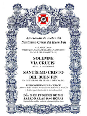 Solemne Vía crucis con el Señor del Buen Fin en Alcalá del Río